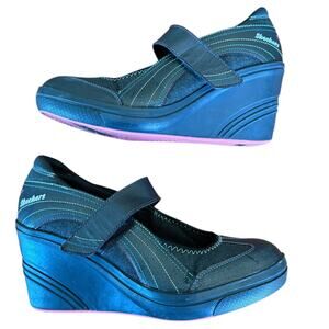 Vintage Skechers Women's Bon Ton Rockette Platform Mary Jane Heels Y2K - Size 8